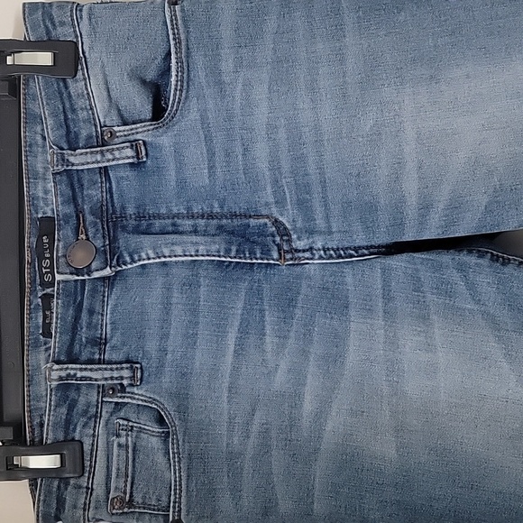STS Blue Size 26 "Ellie High Rise Ankle" Jeans, Destroyed, Step Hem, Gently Used - Picture 10 of 13